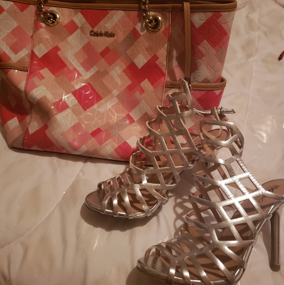Calvin  Klein purse  And mossimo shoes